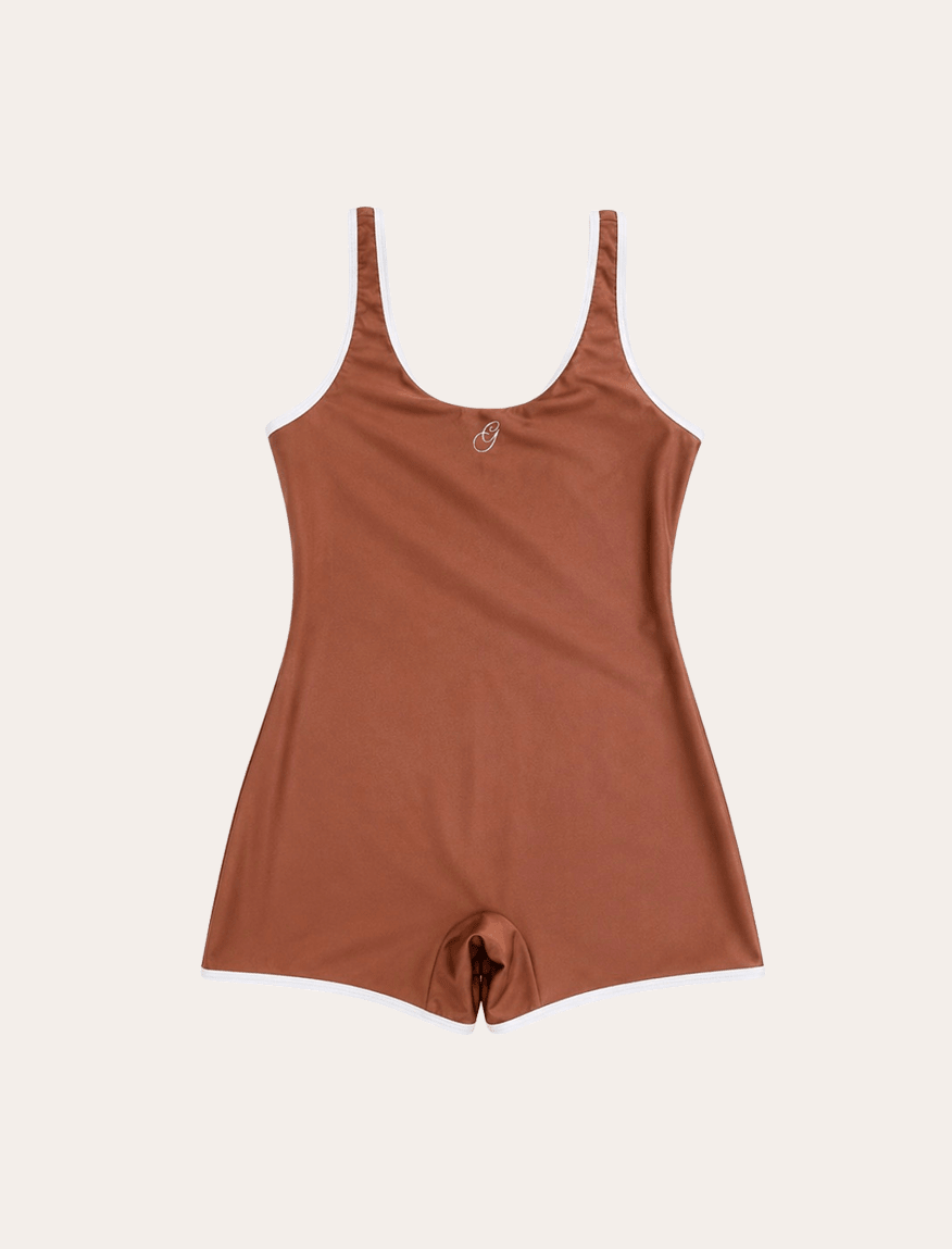 MAILLOT DE BAIN UNE PIÈCE- MOCHA - MAISON GRÂCEA